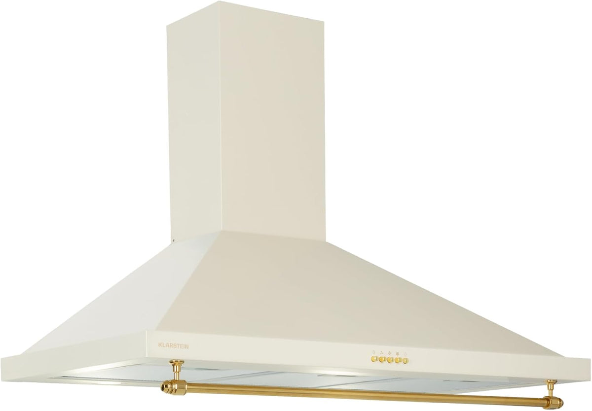 KLARSTEIN, Cappa aspirante, 90 cm, 591.5 m³/h, 90 x 28 x 50 cm, Argento, acciaio inox, illuminazione LED