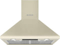 Cappa aspirante, KSED65PE, Smeg, 593 m³/h, 60 cm, 635 m³/h, Nero/Argento, acciaio inox, illuminazione LED
