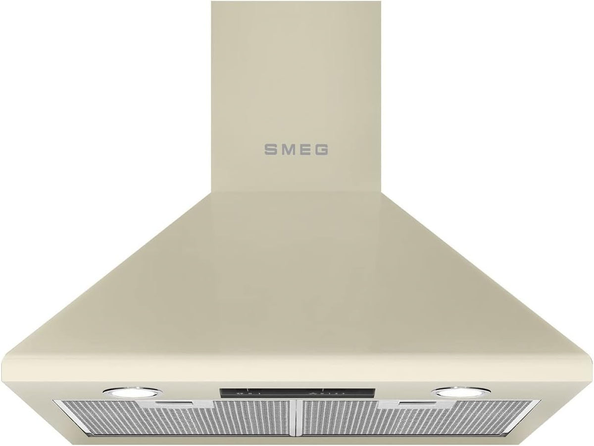 Cappa aspirante, KSED65PE, Smeg, 593 m³/h, 60 cm, 635 m³/h, Nero/Argento, acciaio inox, illuminazione LED