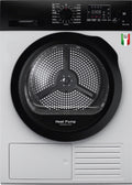 SANGIORGIO, Asciugatrice, SDR9I, 9 kg, 844 x 596 x 630 mm, 575 mm, Bianco, illuminazione LED, motore inverter, pompa di calore