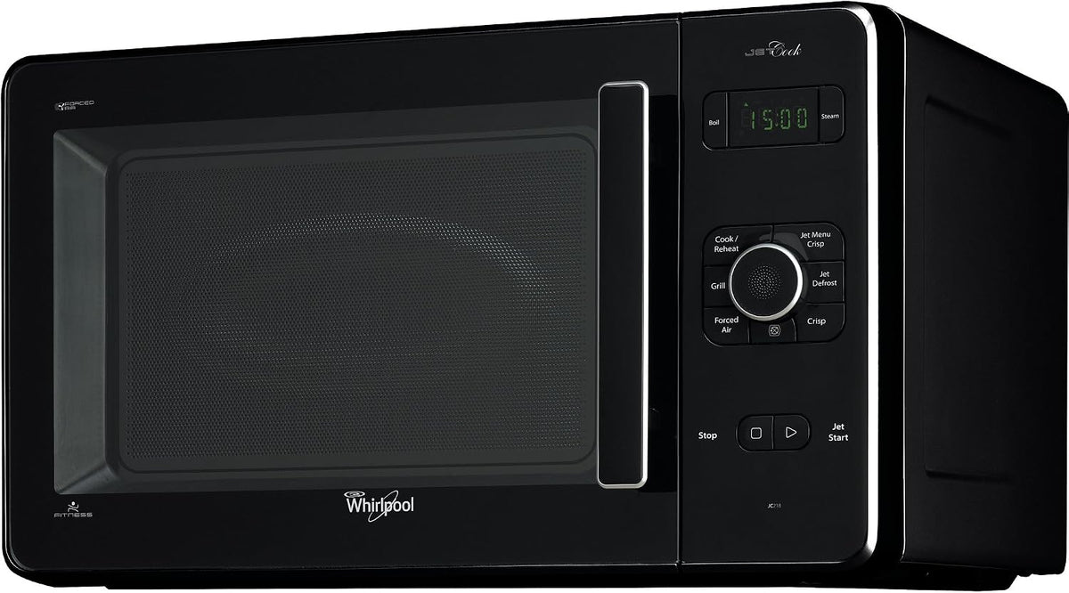 Whirlpool, Forno a microonde, 30 L, 1000 W, Nero, timer, funzione grill