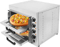TTISJHK, Forno per pizza, 3000 W, 57 x 47,5 x 44 cm, 20 litri, Nero/Argento, acciaio inox, timer