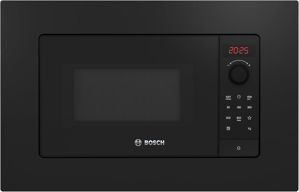 Bosch, Forno a microonde, BFL623MB4, 38 litri, 595 mm, 596 mm, Nero, illuminazione LED
