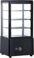 GASFRIT, Vetrine frigorifere, 78 L, 452 x 406 x 968 mm, 2°C, Bianco/Nero, illuminazione LED