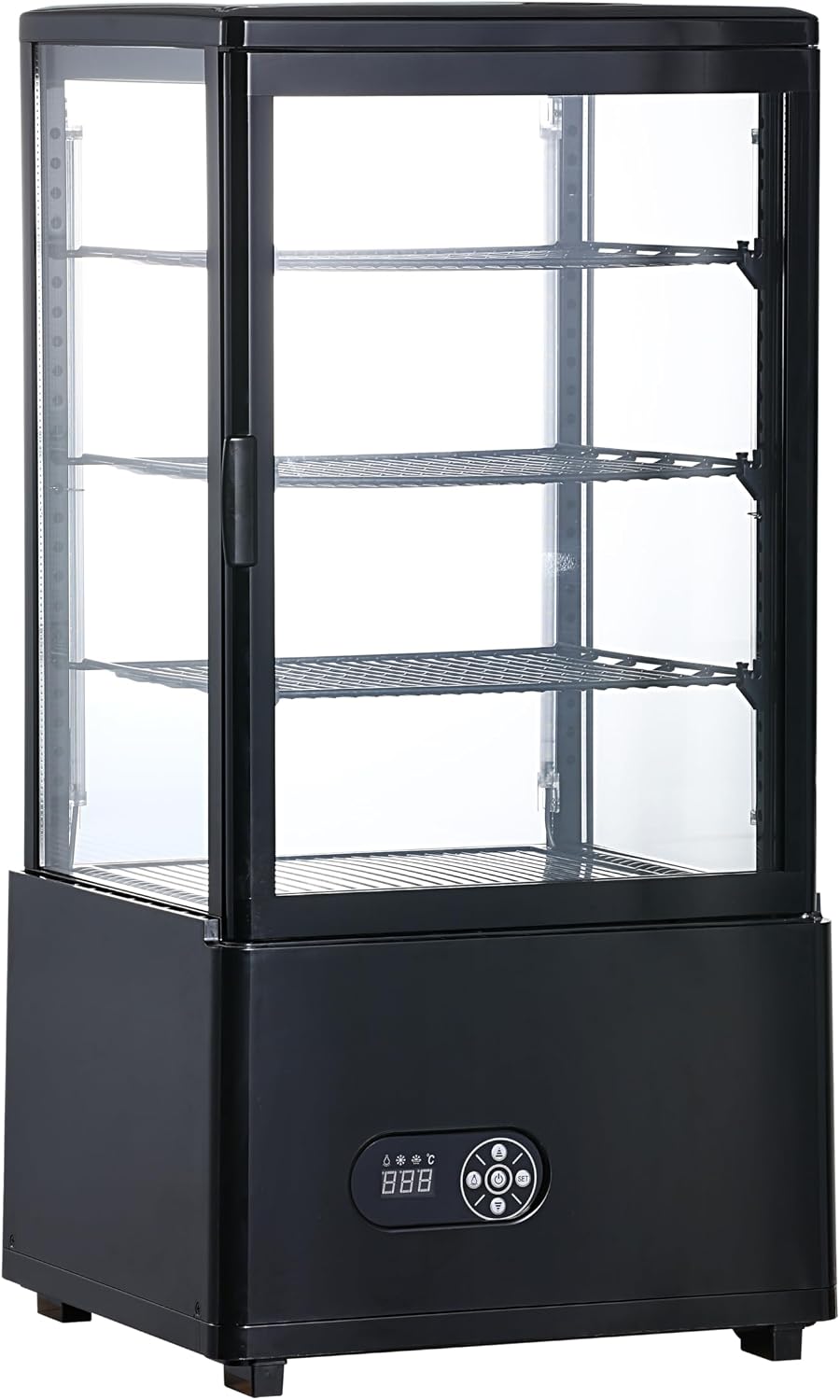 GASFRIT, Vetrine frigorifere, 78 L, 452 x 406 x 968 mm, 2°C, Bianco/Nero, illuminazione LED
