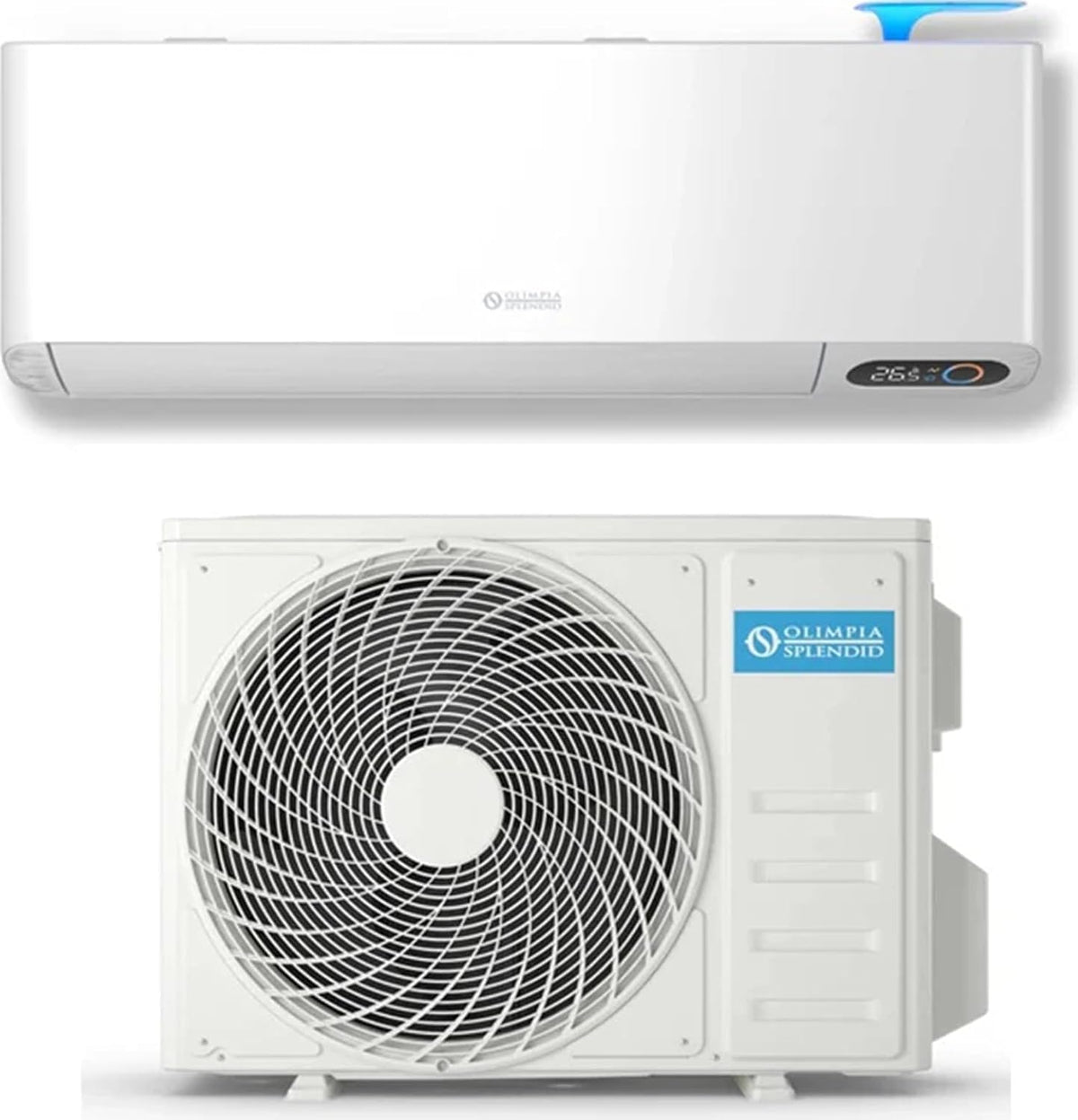 Olimpia Splendid, Condizionatore, 9000 btu, Bianco, motore inverter, pompa di calore