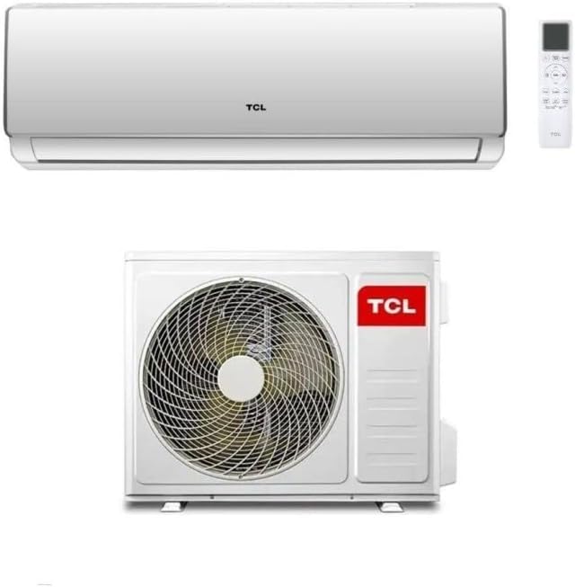 TCL, Condizionatore, SN12F2S0, 12000 BTU, 18°C, Grigio, Wi-Fi, timer, motore inverter