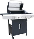 Bricozone, Griglie a propano, 16 kW, 35x42 cm, 250°C, Argento, acciaio inox