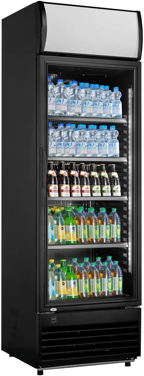 METRO Professional, Frigorifero, 180 W, 324 L, 62 x 64,6 x 193,5 cm, Argento/Nero, alluminio, illuminazione LED