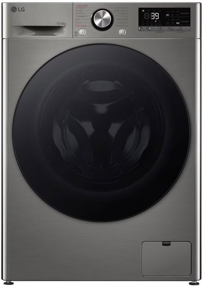 LG, Lavasciuga, F4DR7010SGS, 10 Kg, Grigio
