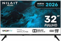 Nilait, Smart TV, 32 Pollici, 80 cm, 8 W, Nero, illuminazione LED, USB, Bluetooth, Wi-Fi
